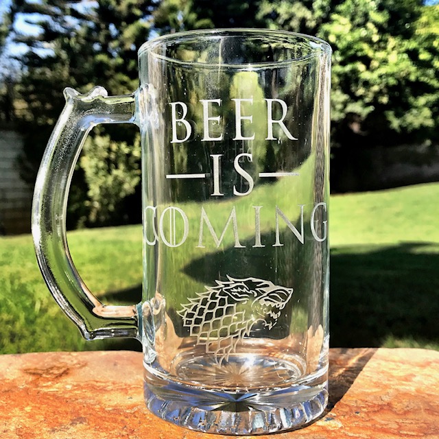 Engraved Game of Thrones Beer Mug